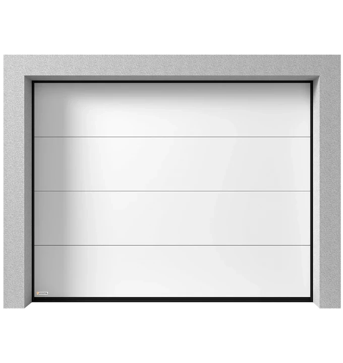 Brama garażowa segmentowa Krishome K2 RF bez tłoczeń.webp